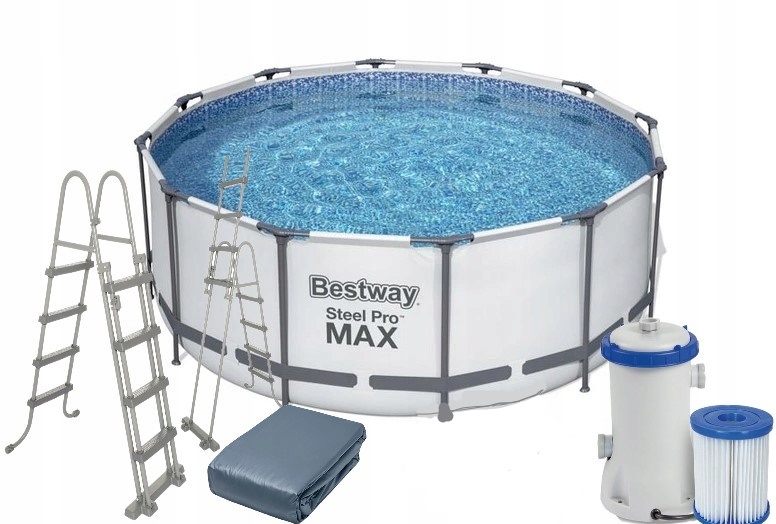 Бассейн max. Бассейн 366 х 122см Bestway Steel Pro Max 56420. Бассейн Bestway каркасный Steel Pro Max 366х122см 10250л 56420. Каркасный бассейн Bestway Steel Pro Max 56420. Каркасный бассейн Bestway 56420.